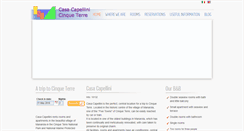 Desktop Screenshot of casacapellini-5terre.it