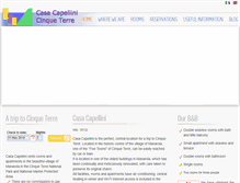 Tablet Screenshot of casacapellini-5terre.it